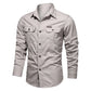 🥳2026 HOT SALE🥳💞50K+ SOLD!👕🔥 50% OFF! Men’s Long Sleeve Cotton Workwear Shirt – Breathable, reinforced seams & dual chest pockets. Tailored fit moves with you. A durable everyday essential. 🛡️✨