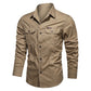 🥳2026 HOT SALE🥳💞50K+ SOLD!👕🔥 50% OFF! Men’s Long Sleeve Cotton Workwear Shirt – Breathable, reinforced seams & dual chest pockets. Tailored fit moves with you. A durable everyday essential. 🛡️✨