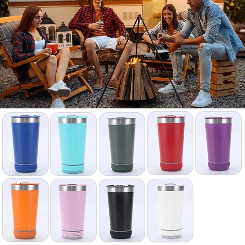 🥳2026 HOT SALE🥳💞50K+ SOLD!🍻🚚 50% OFF + Free Shipping! Bluetooth Audio Beer Mug – Plays music, keeps drinks cold, bottle opener built‑in. Perfect for garden parties or relaxing. 🍺🎵