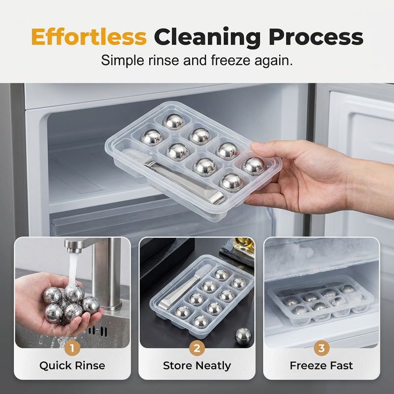 🥳2026 HOT SALE🥳💞50K+ SOLD!🍸💎 50% OFF! Stainless Steel Whiskey Stones – Set includes tray & tongs. Zero dilution, rapid chill. Perfect for a neat dram. A gentleman’s choice. 👔✅