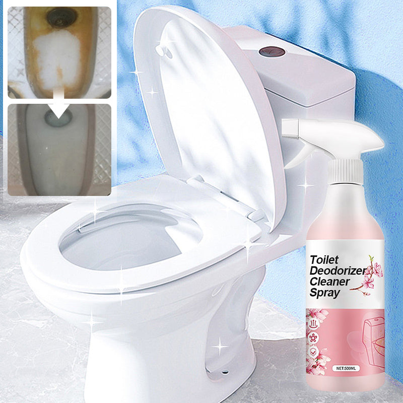 🥳2026 HOT SALE🥳💞50K+ SOLD!🔇💦 50% OFF! Toilet Deodorizer – Spray & go, no rubbing. Breaks down grime, leaves protective film. Fresh scent, happy bathroom. Your toilet’s best friend. 🧴🕊️