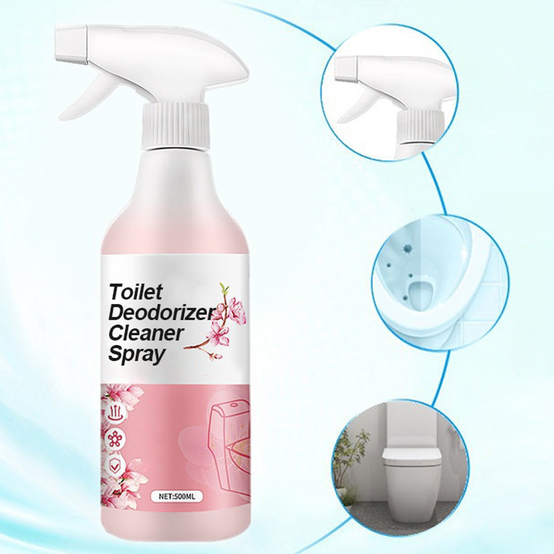 🥳2026 HOT SALE🥳💞50K+ SOLD!🔇💦 50% OFF! Toilet Deodorizer – Spray & go, no rubbing. Breaks down grime, leaves protective film. Fresh scent, happy bathroom. Your toilet’s best friend. 🧴🕊️