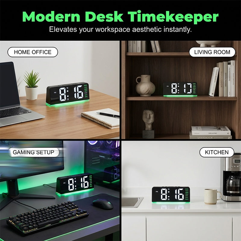 🥳2026 HOT SALE🥳💞50K+ SOLD!⏰💡 50% OFF! LED Digital Alarm Clock – Ultra‑clear display, weekday/weekend modes. Soothing ambient light doubles as night light. No more morning confusion. 🛌✨