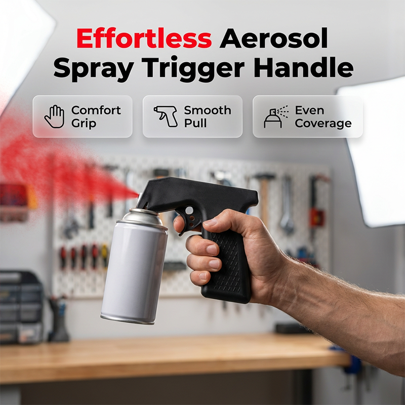 🥳2026 HOT SALE🥳💞50K+ SOLD! 🛠️✨ 50% OFF! Aerosol Spray Can Trigger Handle – Effortless precision control, full‑hand grip eliminates finger fatigue. Snap‑on install, no tools needed – transforms any standard spray can! 🖌️💪