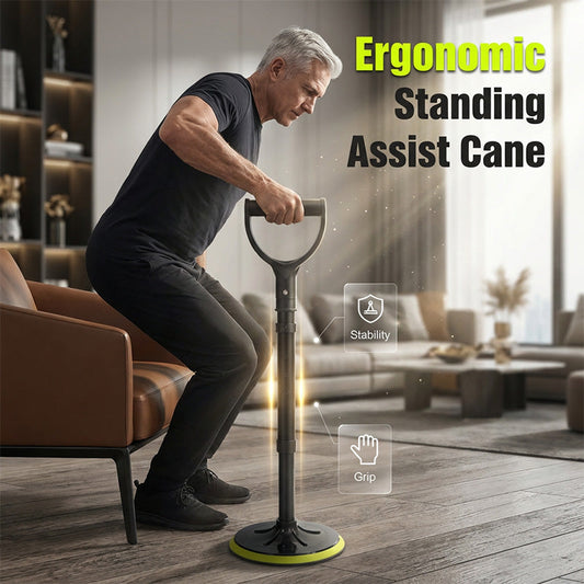 🥳2026 HOT SALE🥳💞50K+ SOLD!🧓🪑 50% OFF! Standing Assist Cane for Elderly – Heavy‑duty yet lightweight. Push‑button height adjustment, freestanding design. Regain confidence at home. A daily independence helper. 🌟✅