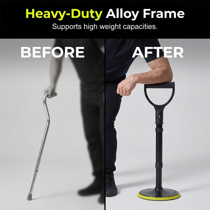 🥳2026 HOT SALE🥳💞50K+ SOLD!🧓🪑 50% OFF! Standing Assist Cane for Elderly – Heavy‑duty yet lightweight. Push‑button height adjustment, freestanding design. Regain confidence at home. A daily independence helper. 🌟✅