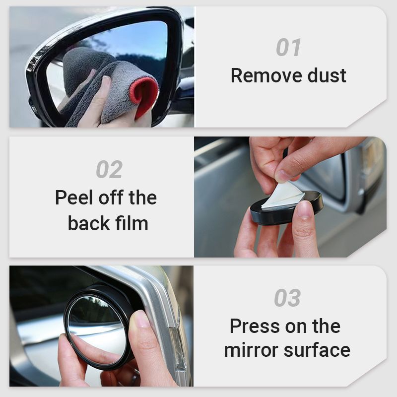 a pair of Car Convex Blind Spot Mirror
