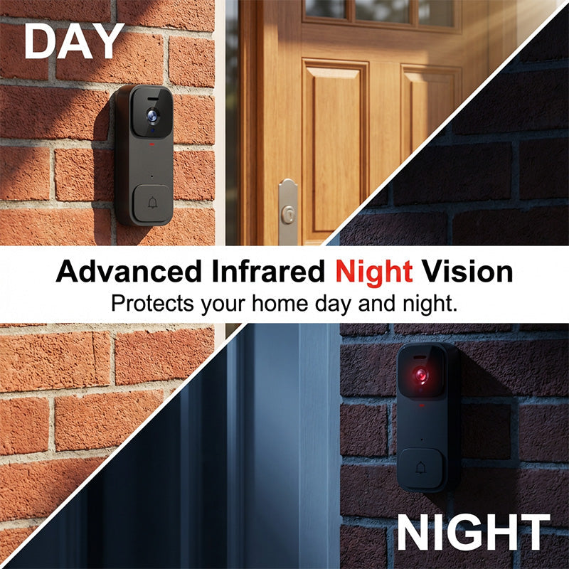 🥳2026 HOT SALE🥳💞50K+ SOLD!📹🚪 54% OFF! Smart Video Doorbell with 4.3″ Display – See & talk to visitors, no need to open the door. Infrared night vision. Stay safe! 🛡️✨
