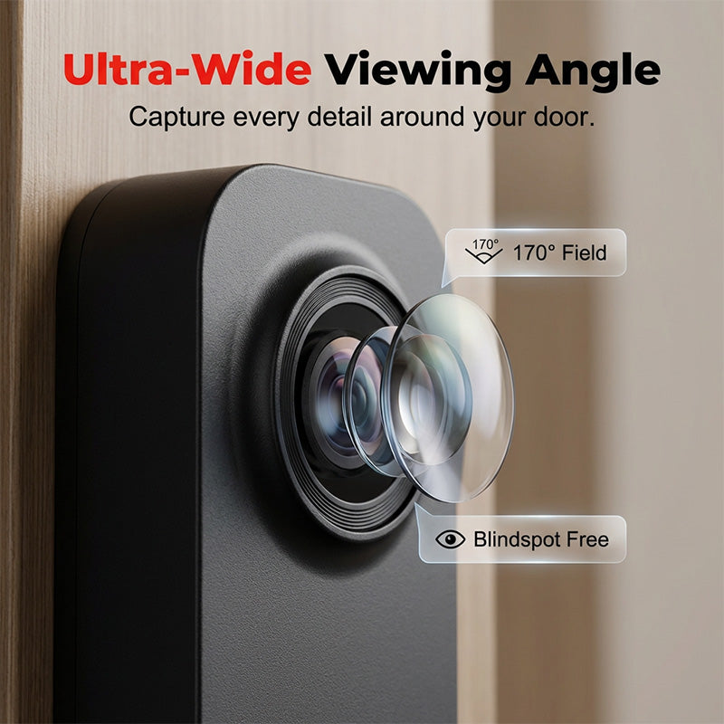 🥳2026 HOT SALE🥳💞50K+ SOLD!📹🚪 54% OFF! Smart Video Doorbell with 4.3″ Display – See & talk to visitors, no need to open the door. Infrared night vision. Stay safe! 🛡️✨