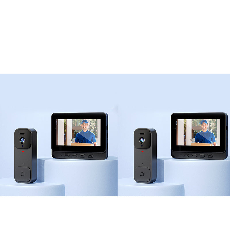 🥳2026 HOT SALE🥳💞50K+ SOLD!📹🚪 54% OFF! Smart Video Doorbell with 4.3″ Display – See & talk to visitors, no need to open the door. Infrared night vision. Stay safe! 🛡️✨