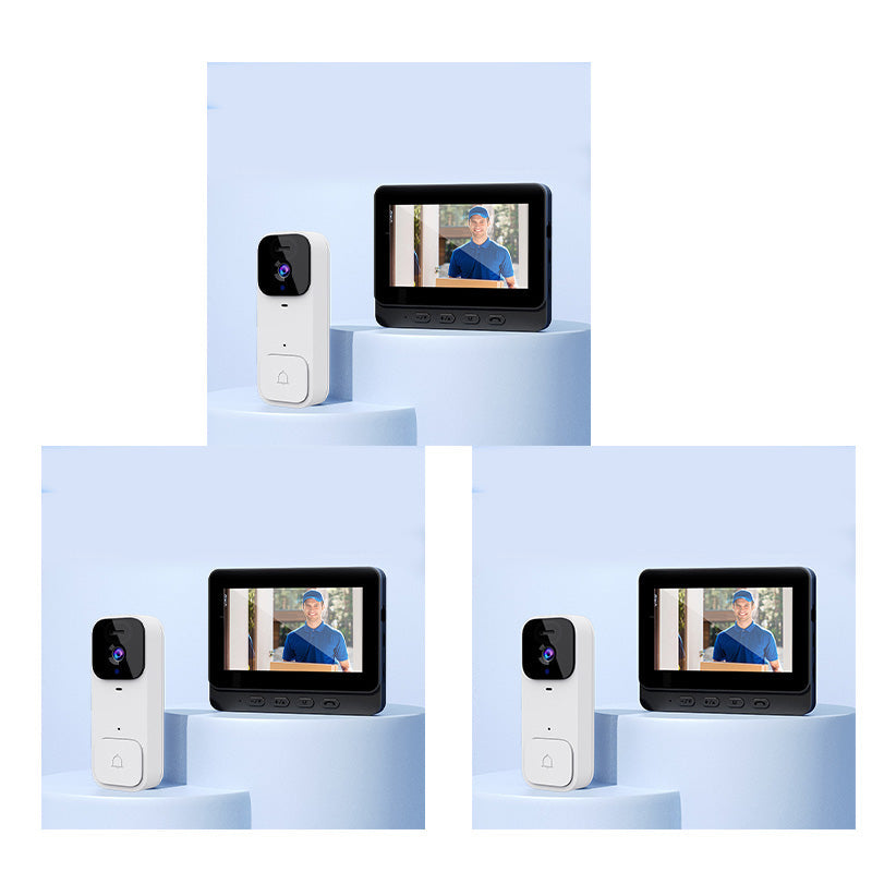 🥳2026 HOT SALE🥳💞50K+ SOLD!📹🚪 54% OFF! Smart Video Doorbell with 4.3″ Display – See & talk to visitors, no need to open the door. Infrared night vision. Stay safe! 🛡️✨