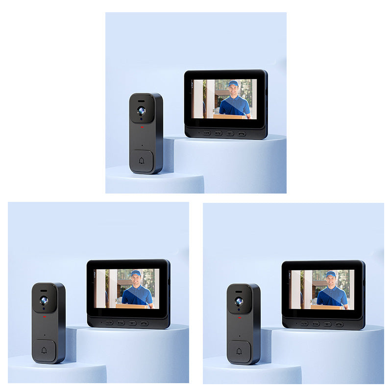 🥳2026 HOT SALE🥳💞50K+ SOLD!📹🚪 54% OFF! Smart Video Doorbell with 4.3″ Display – See & talk to visitors, no need to open the door. Infrared night vision. Stay safe! 🛡️✨