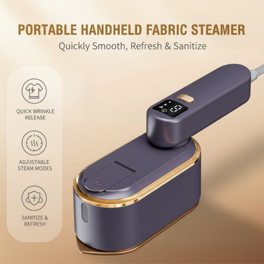 🥳2026 HOT SALE🥳💞50K+ SOLD!👚💨 50% OFF! Portable Handheld Fabric Steamer – 1200W, 3 steam levels, kills mites & germs. Dry iron or hang steam, 150ml tank. Wrinkle-free in minutes! 🦠✨