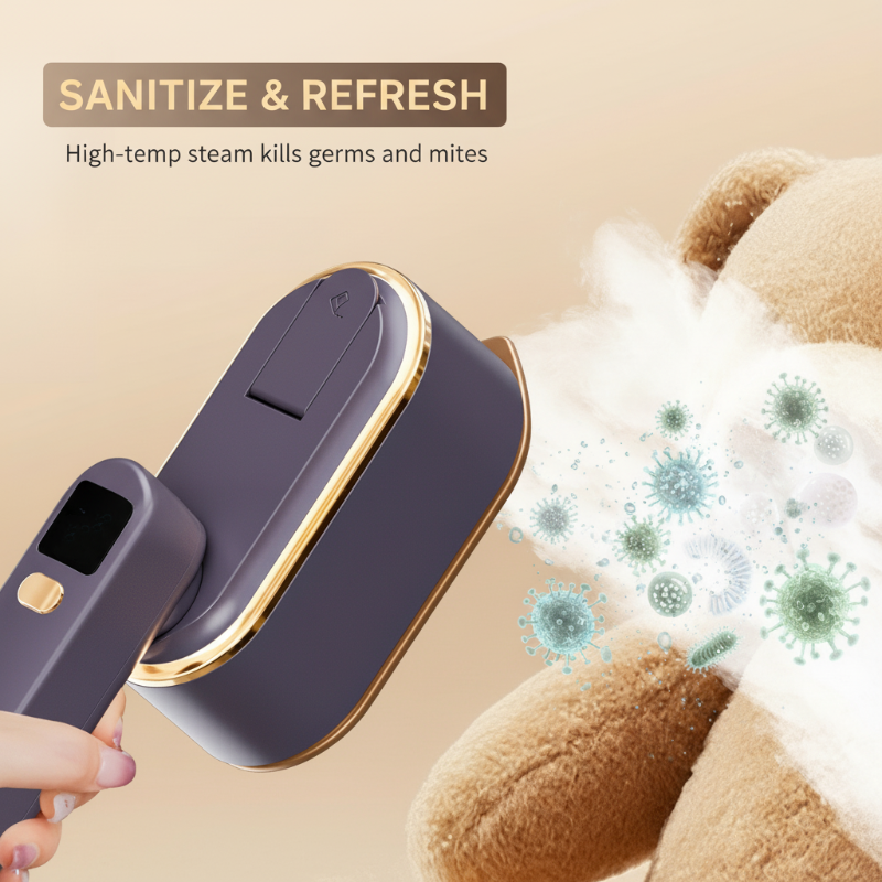 🥳2026 HOT SALE🥳💞50K+ SOLD!👚💨 50% OFF! Portable Handheld Fabric Steamer – 1200W, 3 steam levels, kills mites & germs. Dry iron or hang steam, 150ml tank. Wrinkle-free in minutes! 🦠✨