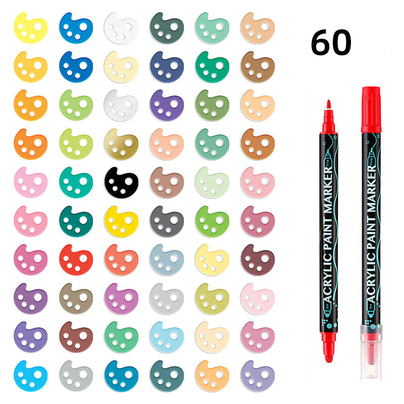 🥳2026 HOT SALE🥳💞50K+ SOLD!🎨💅 50% OFF! Dual-Tip Acrylic Nail Art Pens – 1mm fine + 5mm broad tips. Quick‑dry, vibrant colors. Smooth flow, no skips. Perfect for intricate DIY nails. 🖌️✨