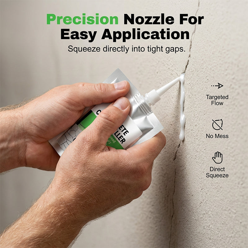 🥳2026 HOT SALE🥳💞50K+ SOLD!🧱💧 50% OFF! Waterproof Crack Grout & Sealant – Instantly seals concrete cracks & prevents water seepage. Precision nozzle – no messy tools, easy DIY! 🛠️✨