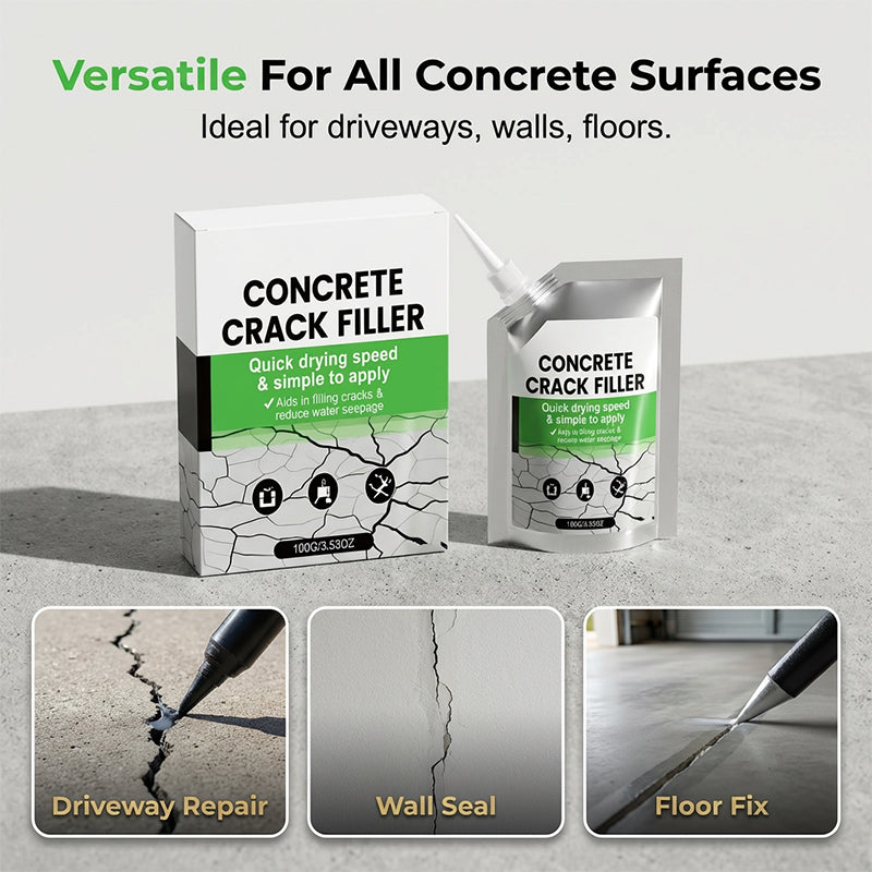 🥳2026 HOT SALE🥳💞50K+ SOLD!🧱💧 50% OFF! Waterproof Crack Grout & Sealant – Instantly seals concrete cracks & prevents water seepage. Precision nozzle – no messy tools, easy DIY! 🛠️✨