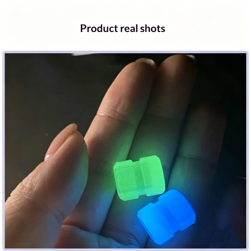 🥳2026 HOT SALE🥳💞50K+ SOLD!🛡️🚘 50% OFF! Glow‑in‑Dark Valve Caps Set of 4 – Absorbs light by day, glows by night. Protects valve stems from moisture & grime. Durable ABS, fits most cars & bikes. Smart & stylish! 🔧💚