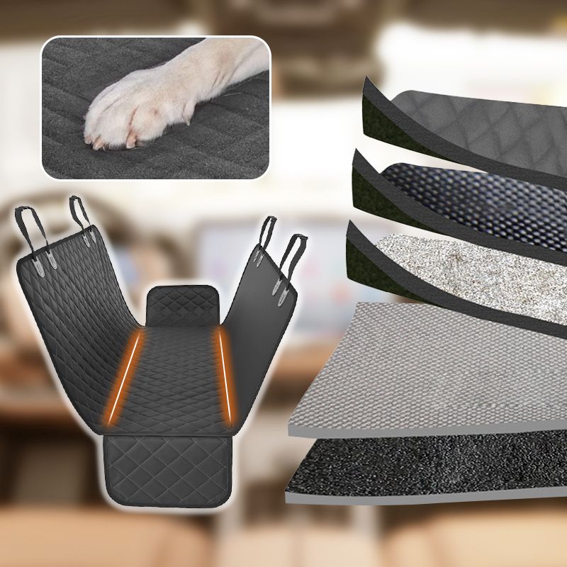 🥳2026 HOT SALE🥳💞50K+ SOLD! 🐾🚗 50% OFF! Hard Bottom Car Seat Cover for Pet – waterproof, hammock style, adjustable straps, universal fit. Keeps car clean & pet comfy! 🛡️💪