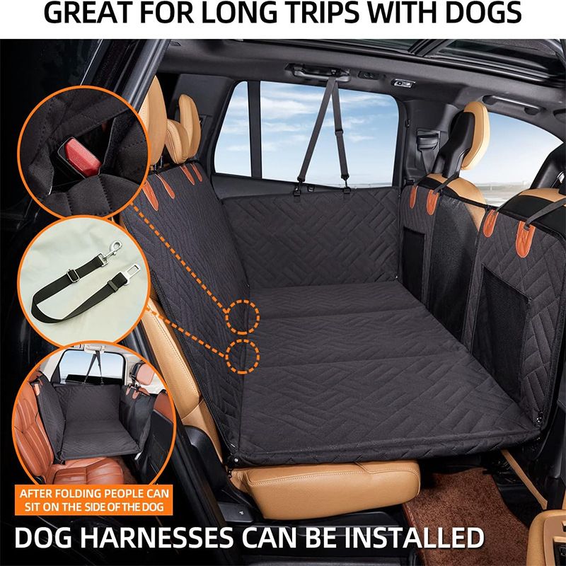 🥳2026 HOT SALE🥳💞50K+ SOLD! 🐾🚗 50% OFF! Hard Bottom Car Seat Cover for Pet – waterproof, hammock style, adjustable straps, universal fit. Keeps car clean & pet comfy! 🛡️💪