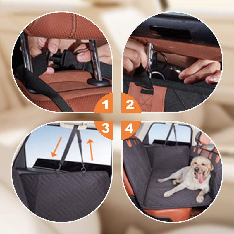 🥳2026 HOT SALE🥳💞50K+ SOLD! 🐾🚗 50% OFF! Hard Bottom Car Seat Cover for Pet – waterproof, hammock style, adjustable straps, universal fit. Keeps car clean & pet comfy! 🛡️💪
