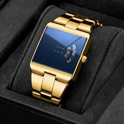 🥳2026 HOT SALE🥳💞50K+ SOLD! ⌚💼 50% OFF! Men's Square Quartz Watch – modern case, stainless steel band & waterproof. Versatile for everyday & business! ✨🛡️