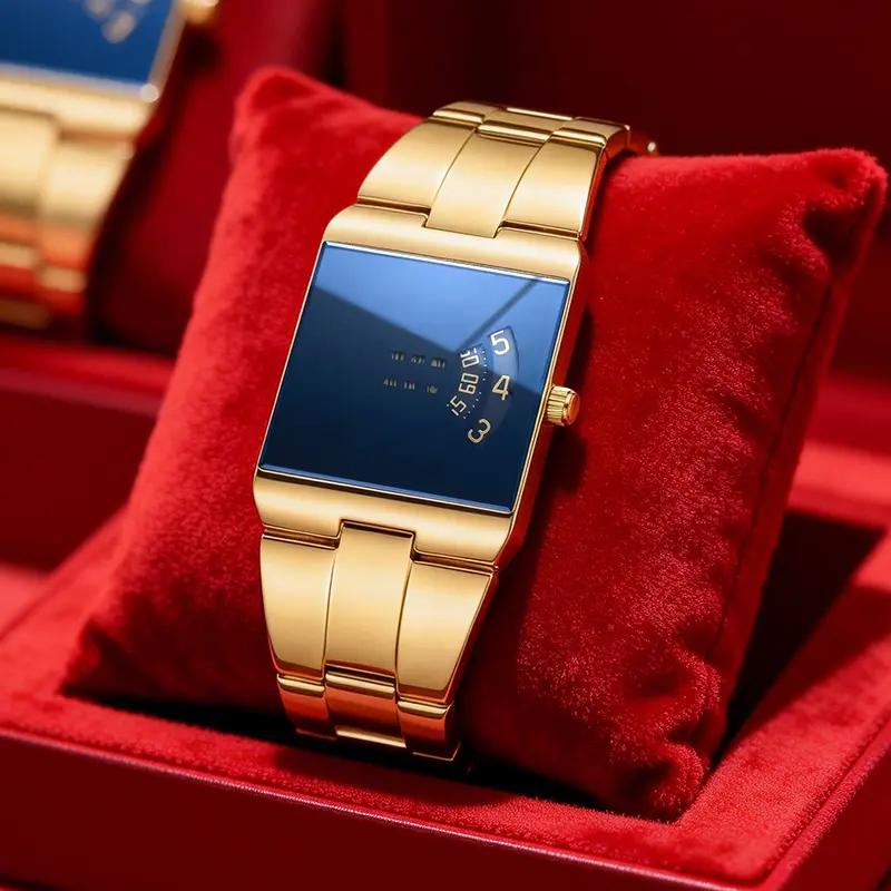 🥳2026 HOT SALE🥳💞50K+ SOLD! ⌚💼 50% OFF! Men's Square Quartz Watch – modern case, stainless steel band & waterproof. Versatile for everyday & business! ✨🛡️