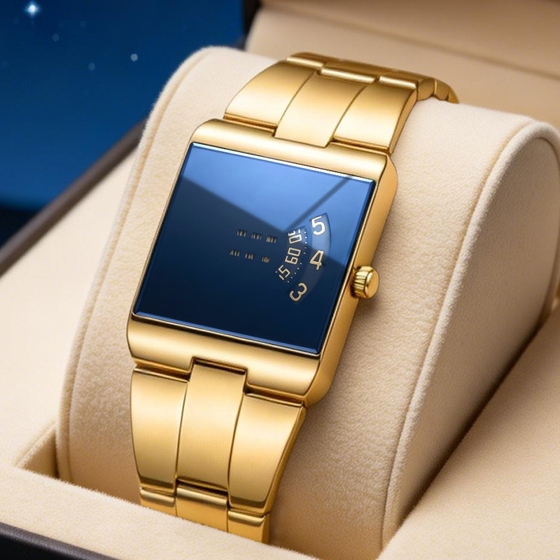 🥳2026 HOT SALE🥳💞50K+ SOLD! ⌚💼 50% OFF! Men's Square Quartz Watch – modern case, stainless steel band & waterproof. Versatile for everyday & business! ✨🛡️