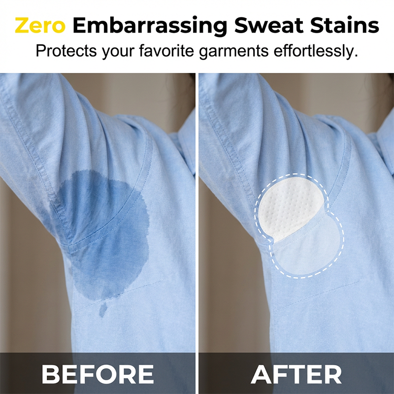 🥳2026 HOT SALE🥳💞50K+ SOLD!👕💧 50% OFF! Invisible Underarm Sweat Pads – Ultra‑thin, breathable. No more yellow stains. Stay fresh & dry all day. ✨🛡️