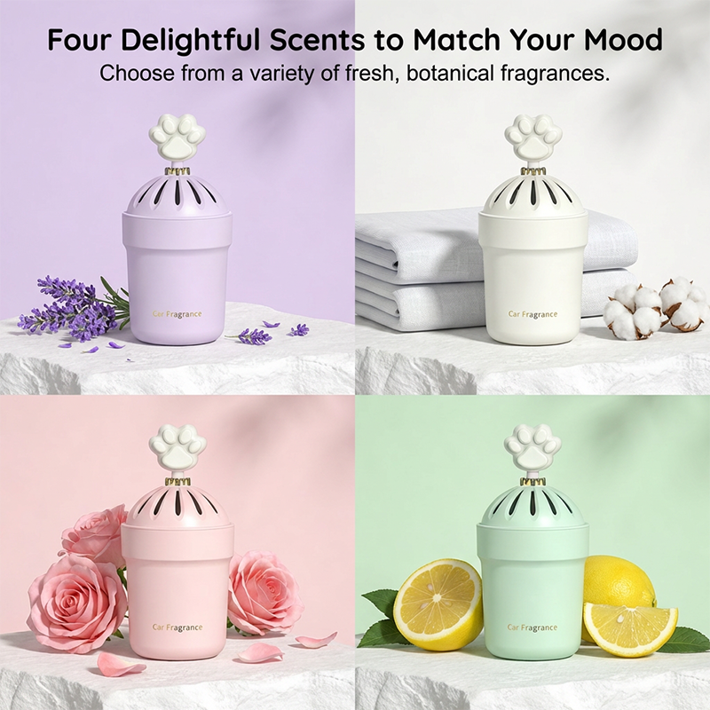 🥳2026 HOT SALE🥳💞50K+ SOLD!🐾😌 50% OFF! Pinchable Paw Freshener – Calming fidget toy + odour eliminator. Fits any cup holder, press for precise scent. Keeps your car smelling clean for weeks. A stress‑free commute! 🌼🚘