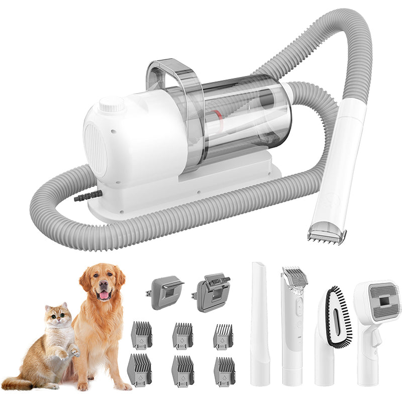 🥳2026 HOT SALE🥳💞50K+ SOLD!🐕✨ 50% OFF! All-in-One Pet Grooming Vacuum Kit – Suction collects 99% of loose fur while you brush. 2.5L dustbin, ultra‑quiet (<65dB). Save on groomers, keep your home clean. A stress‑free grooming solution! 🧹💚
