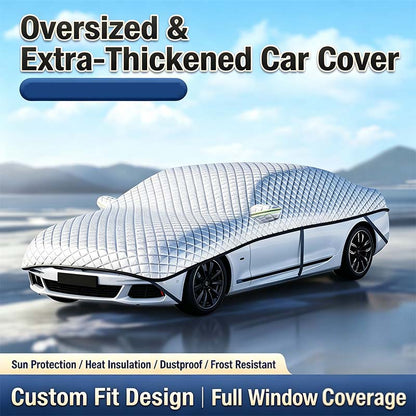 🥳2026 HOT SALE🥳💞50K+ SOLD!❄️☀️ 50% OFF! Car Windshield Snow Cover – All‑season protection – shields from snow, ice, sun & dust. Covers hood, glass & side windows. Strong straps – no slipping! 🚗✨
