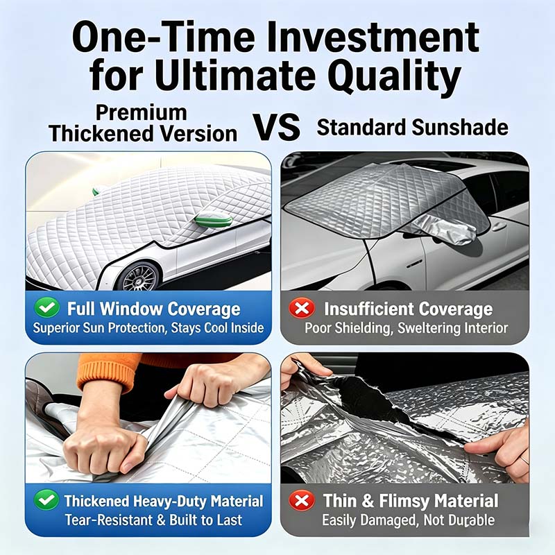 🥳2026 HOT SALE🥳💞50K+ SOLD!❄️☀️ 50% OFF! Car Windshield Snow Cover – All‑season protection – shields from snow, ice, sun & dust. Covers hood, glass & side windows. Strong straps – no slipping! 🚗✨