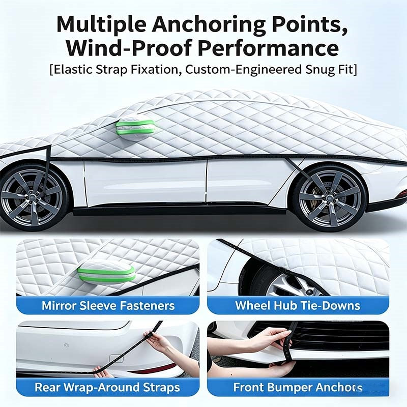 🥳2026 HOT SALE🥳💞50K+ SOLD!❄️☀️ 50% OFF! Car Windshield Snow Cover – All‑season protection – shields from snow, ice, sun & dust. Covers hood, glass & side windows. Strong straps – no slipping! 🚗✨