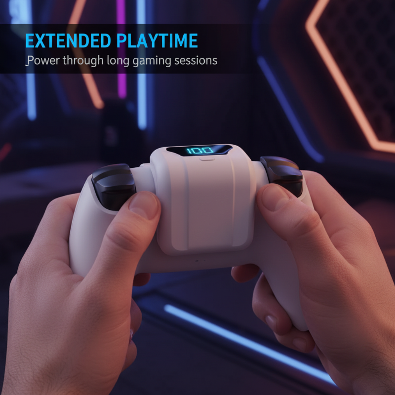 🥳2026 HOT SALE🥳💞50K+ SOLD! 🎮📊 50% OFF! Rechargeable Battery Pack – clear digital display shows 1-100% charge at a glance. Type-C fast charge, 1.5-2 hours to full. Never guess your battery life again! 🕹️✅