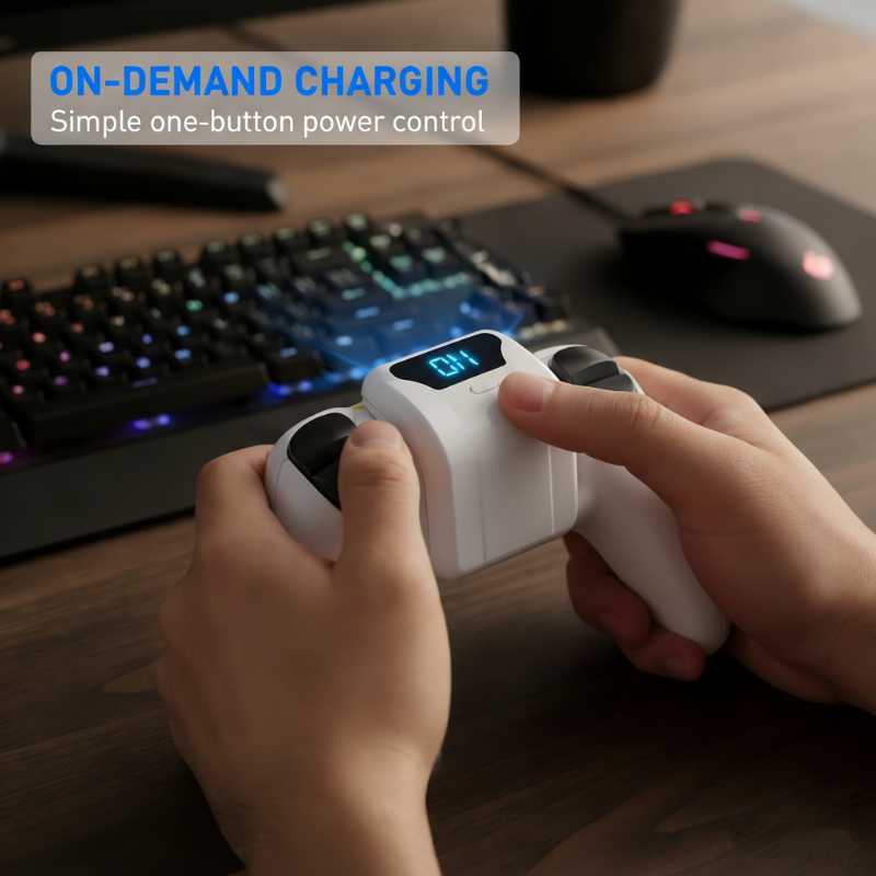 🥳2026 HOT SALE🥳💞50K+ SOLD! 🎮📊 50% OFF! Rechargeable Battery Pack – clear digital display shows 1-100% charge at a glance. Type-C fast charge, 1.5-2 hours to full. Never guess your battery life again! 🕹️✅
