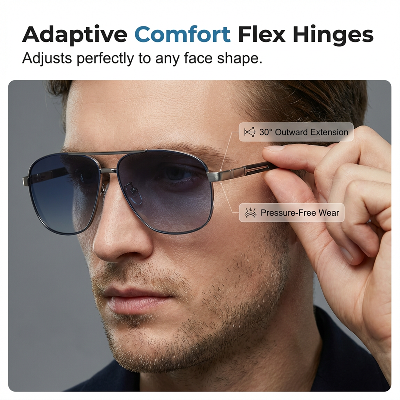🥳2026 HOT SALE🥳💞50K+ SOLD!👓💪 50% OFF! Outdoor Polarized Sunglasses – Blocks glare, reduces eye strain. Soft silicone nose pads & textured temple tips. Easy to wear all day. A clear view for every outing. 🚗🌿