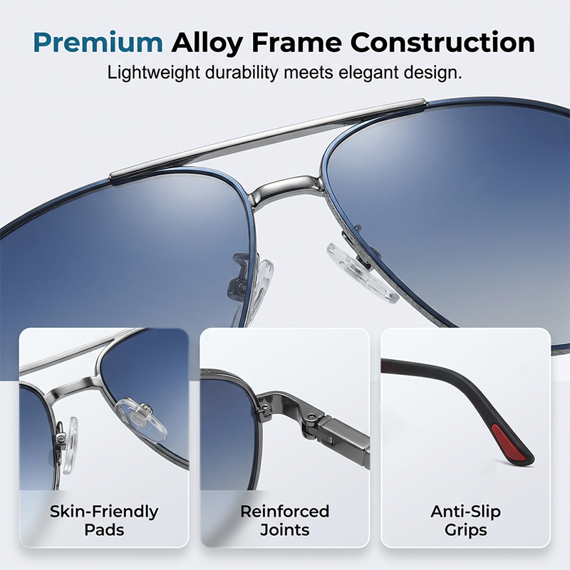 🥳2026 HOT SALE🥳💞50K+ SOLD!👓💪 50% OFF! Outdoor Polarized Sunglasses – Blocks glare, reduces eye strain. Soft silicone nose pads & textured temple tips. Easy to wear all day. A clear view for every outing. 🚗🌿