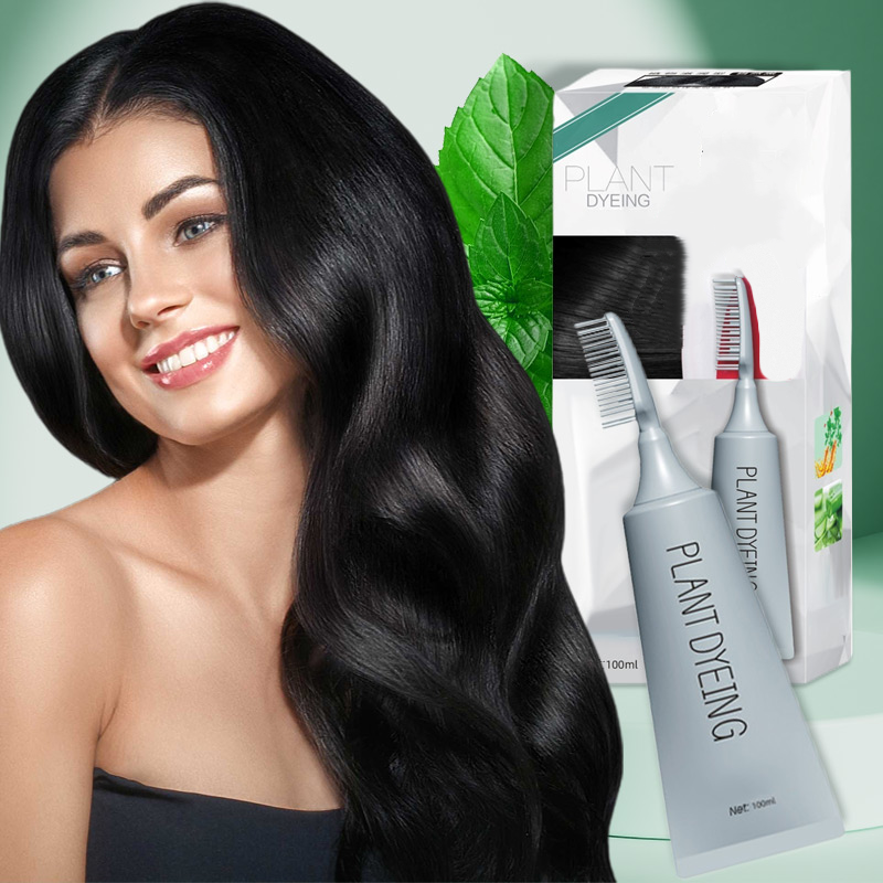 🥳2026 HOT SALE🥳💞50K+ SOLD!🌿🪥 50% OFF! Plant‑Based Comb Hair Dye – Brush & colour in one. No mixing, no mess. Naturally darkens hair. Gentle & chemical‑free! 🌸✨