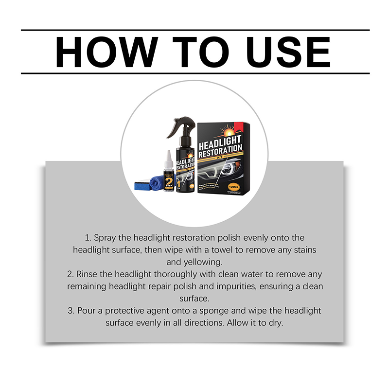 🥳2026 HOT SALE🥳💞50K+ SOLD!⏰🔧 Buy 2 Get 1 Free – LAST DAY! Headlight Restorer Kit – 2 steps, no disassembly. Removes yellow haze, restores clarity. Long‑lasting UV shield. 🚗✨