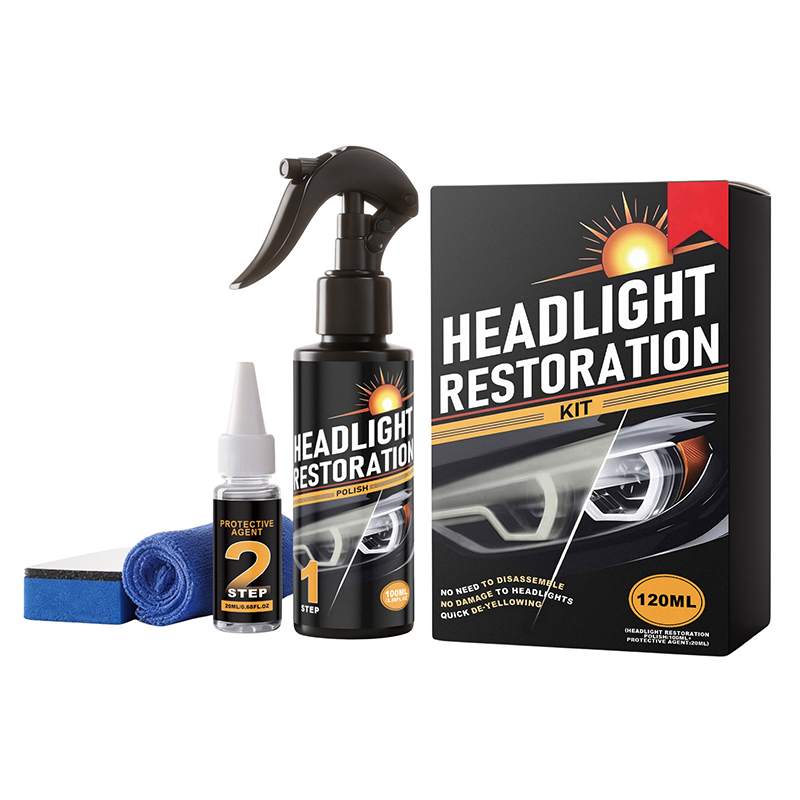 🥳2026 HOT SALE🥳💞50K+ SOLD!⏰🔧 Buy 2 Get 1 Free – LAST DAY! Headlight Restorer Kit – 2 steps, no disassembly. Removes yellow haze, restores clarity. Long‑lasting UV shield. 🚗✨