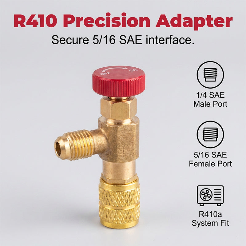 🥳2026 HOT SALE🥳💞50K+ SOLD!❄️🛡️ 50% OFF! HVAC Refrigerant Safety Valve – Brass build, anti‑frostbite. Leak‑proof for R22/R410a. 🔧✨