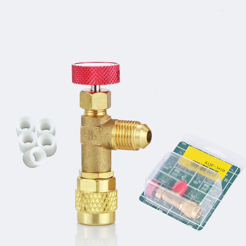 🥳2026 HOT SALE🥳💞50K+ SOLD!❄️🛡️ 50% OFF! HVAC Refrigerant Safety Valve – Brass build, anti‑frostbite. Leak‑proof for R22/R410a. 🔧✨