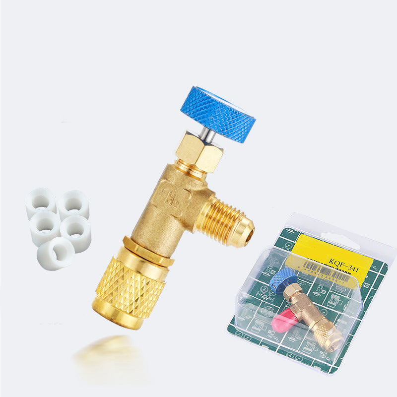 🥳2026 HOT SALE🥳💞50K+ SOLD!❄️🛡️ 50% OFF! HVAC Refrigerant Safety Valve – Brass build, anti‑frostbite. Leak‑proof for R22/R410a. 🔧✨