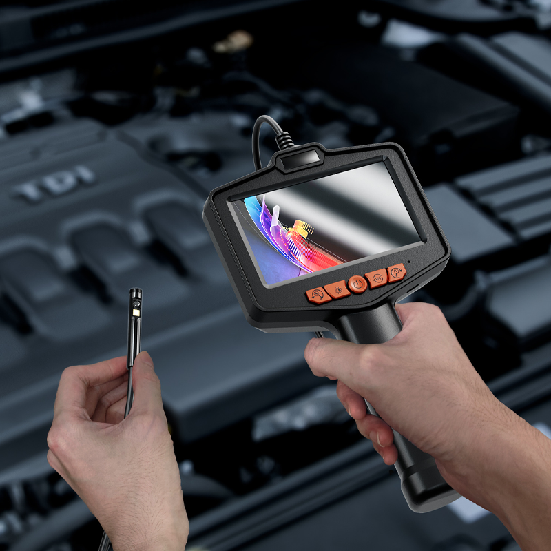 🥳2026 HOT SALE🥳💞50K+ SOLD!📱🔍 50% OFF! Industrial Endoscope – 4.3″ IPS screen, IP67 waterproof. Semi‑rigid cable, adjustable LED. See inside pipes & engines. 🔧✨