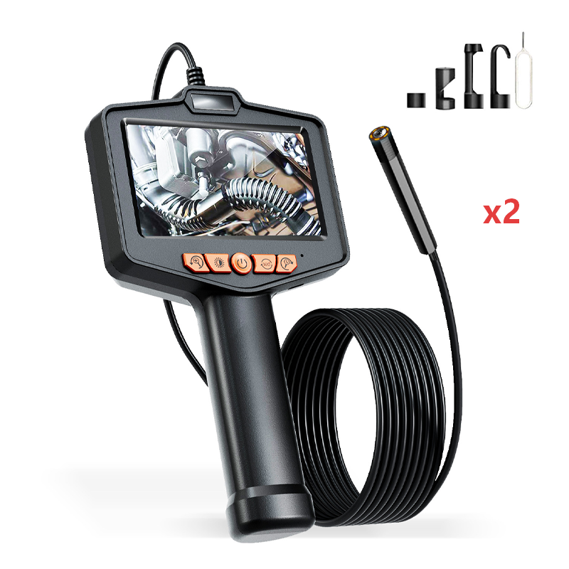 🥳2026 HOT SALE🥳💞50K+ SOLD!📱🔍 50% OFF! Industrial Endoscope – 4.3″ IPS screen, IP67 waterproof. Semi‑rigid cable, adjustable LED. See inside pipes & engines. 🔧✨