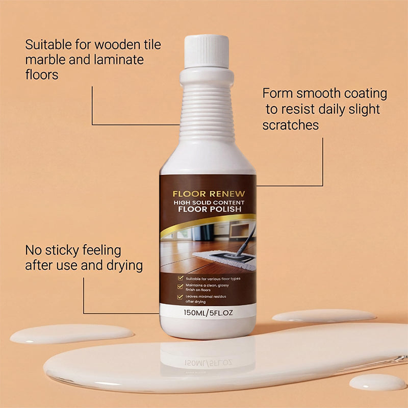 🥳2026 HOT SALE🥳💞50K+ SOLD! 🧴✨ LIMITED TIME 50% OFF! Floor Renew Polish – high-solid formula, brilliant gloss & fills micro-scratches. Streak-free shine for hardwood, laminate, tile & vinyl! 🏠✅
