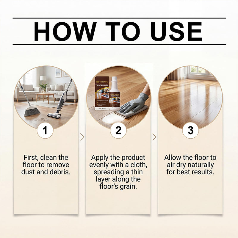 🥳2026 HOT SALE🥳💞50K+ SOLD! 🧴✨ LIMITED TIME 50% OFF! Floor Renew Polish – high-solid formula, brilliant gloss & fills micro-scratches. Streak-free shine for hardwood, laminate, tile & vinyl! 🏠✅