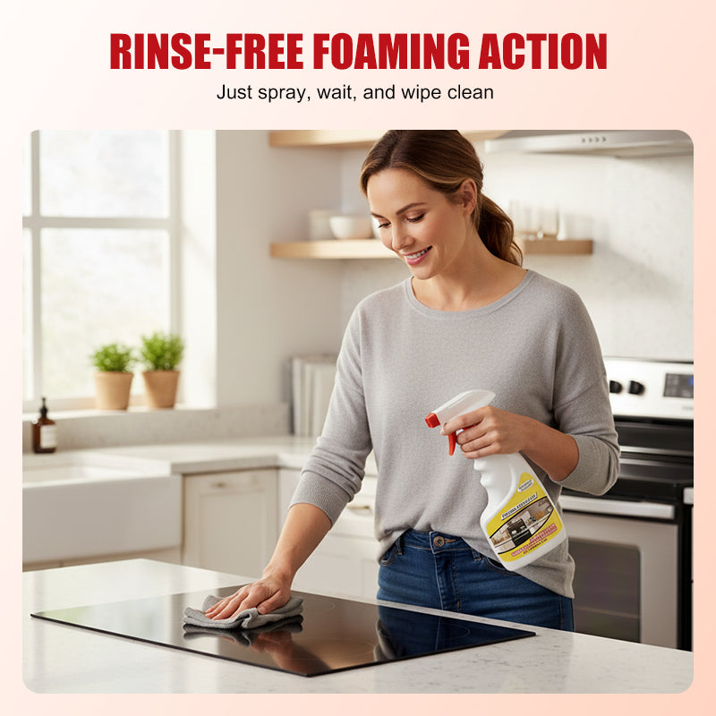 🥳2026 HOT SALE🥳💞50K+ SOLD!🛡️✨ 50% OFF! No-Rinse Kitchen Cleaner – Tough on stains, no scrubbing. Restores shine instantly. Your kitchen’s best friend. 🍳💚