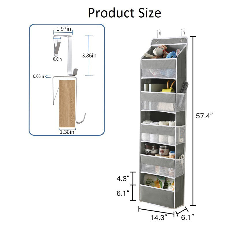 🥳2026 HOT SALE🥳💞50K+ SOLD!🧺✨ 50% OFF! 5‑Tier Hanging Organizer – Holds clothes, toys & more. Strong fabric, easy access. Perfect for closets & doors. 🪞🏠